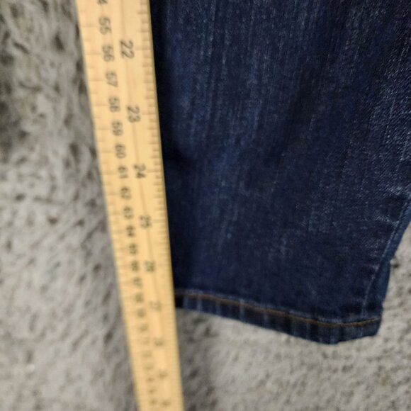 GAP Jeans Womens 27 Always Skinny Dark Blue Distressed Stretch - Picture 7 of 13